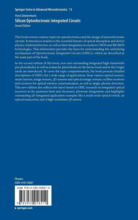 Produktbild: Silicon Optoelectronic Integrated Circuits