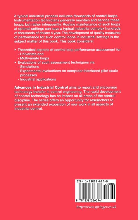 Produktbild: Performance Assessment of Control Loops