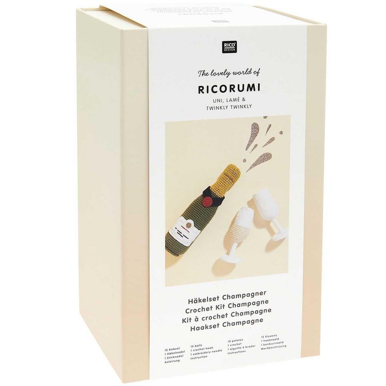 Produktbild: Ricorumi H&auml;kelset "The Winner Is" - Champagner