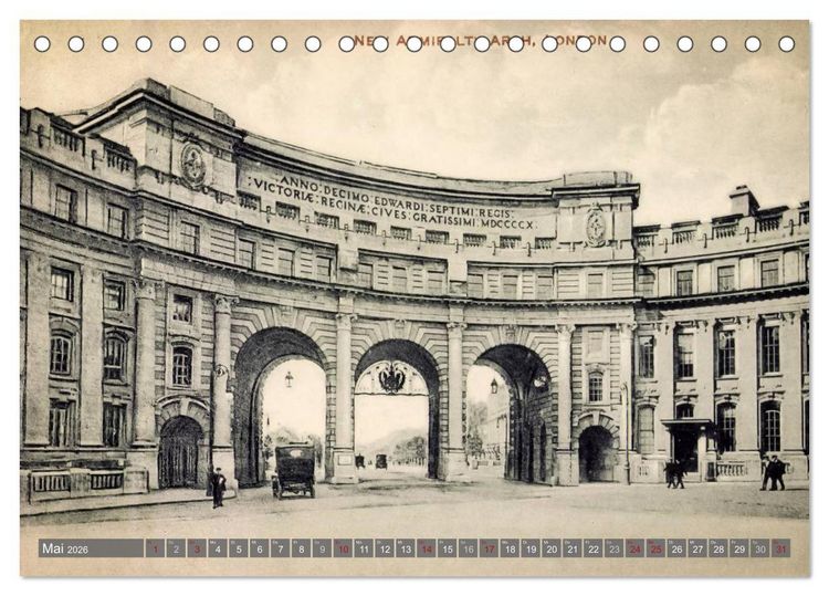 Produktbild: Sch&ouml;nes altes London in historischen Bildern (Tischkalender 2026 DIN A5 quer), CALVENDO Monatskalender