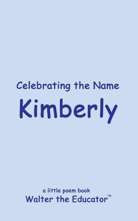 Produktbild: Celebrating the Name Kimberly