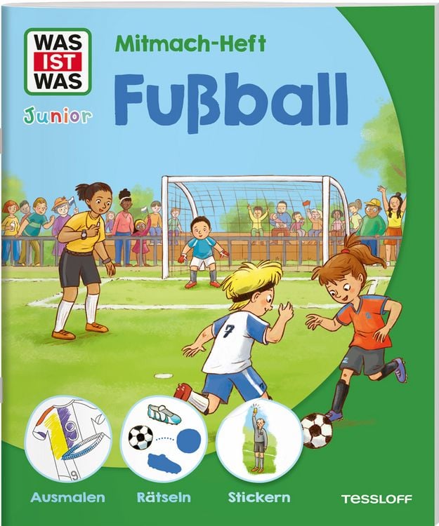 Produktbild: WAS IST WAS Junior Mitmach-Heft Fu&szlig;ball
