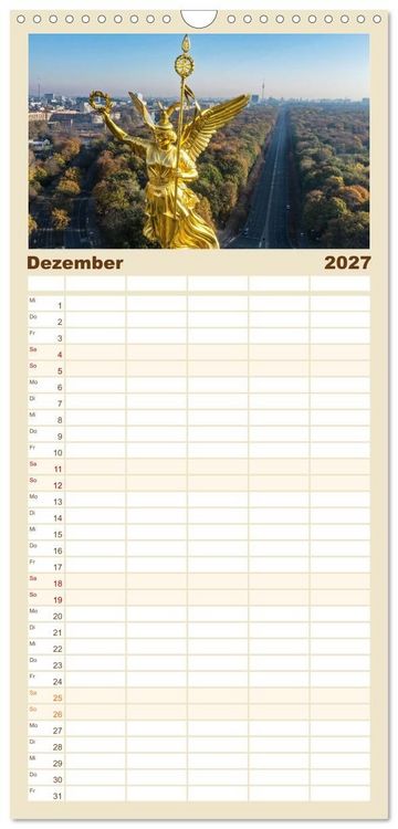 Produktbild: Familienplaner 2027 - Berlin - Reise durch die deutsche Geschichte mit 5 Spalten (Wandkalender, 21 x 45 cm) CALVENDO