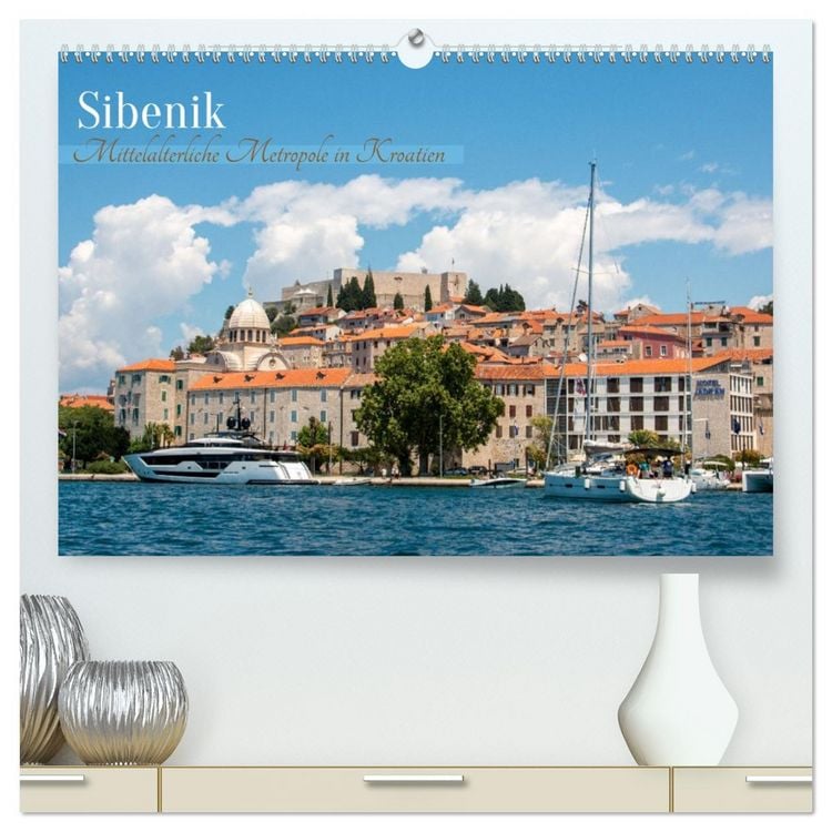 Produktbild: &Scaron;ibenik - Mittelalterliche Metropole in Kroatien (hochwertiger Premium Wandkalender 2026 DIN A2 quer), Kunstdruck in Hochglanz