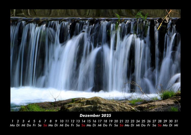 Produktbild: Wasserf&auml;lle 2025 Fotokalender DIN A3
