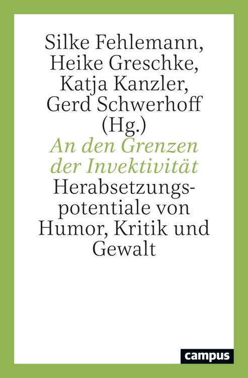 Produktbild: An den Grenzen der Invektivit&auml;t