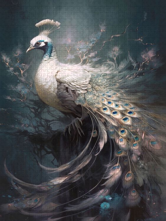Produktbild: CALVENDO Puzzle Ein Motiv aus dem Kalender Malerische Pfaue | 1000 Teile Lege-Gr&ouml;&szlig;e 64x48cm Foto-Puzzle f&uuml;r gl&uuml;ckliche Stunden
