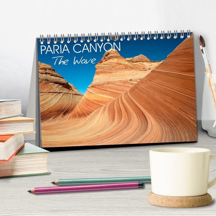 Produktbild: Paria Canyon The Wave (Desk Calendar 2026 DIN A5 landscape), CALVENDO 12 Month DeskCalendar