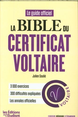 Produktbild: La bible du Certificat Voltaire : le guide officiel