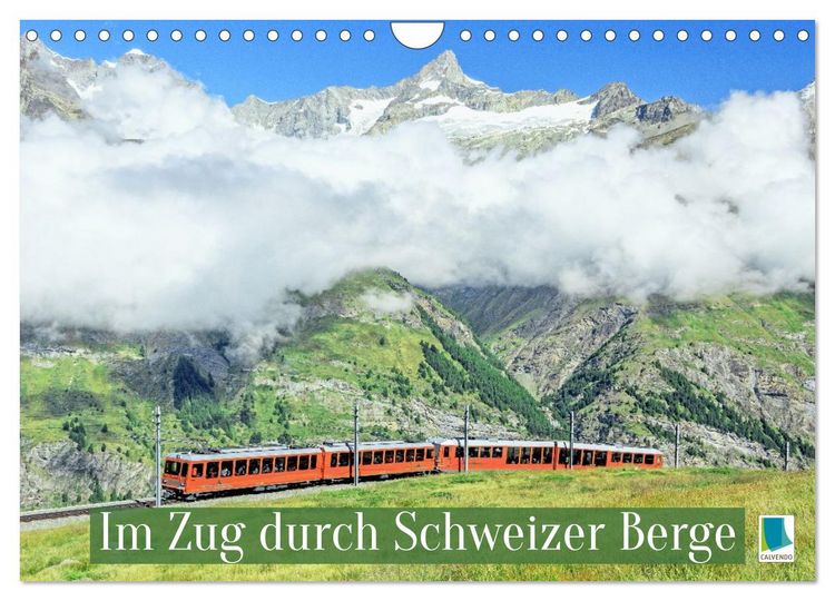 Produktbild: Im Zug durch Schweizer Berge (Wandkalender 2026 DIN A4 quer), CALVENDO Monatskalender