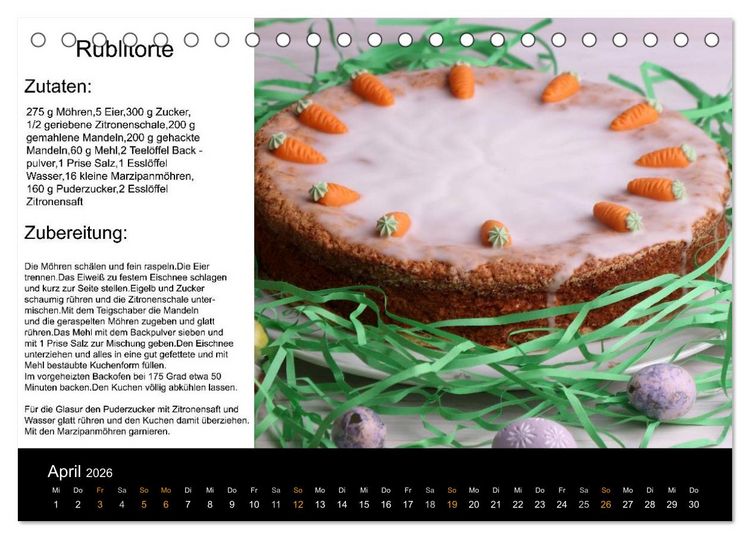 Produktbild: Lieblingsst&uuml;cke (Tischkalender 2026 DIN A5 quer), CALVENDO Monatskalender