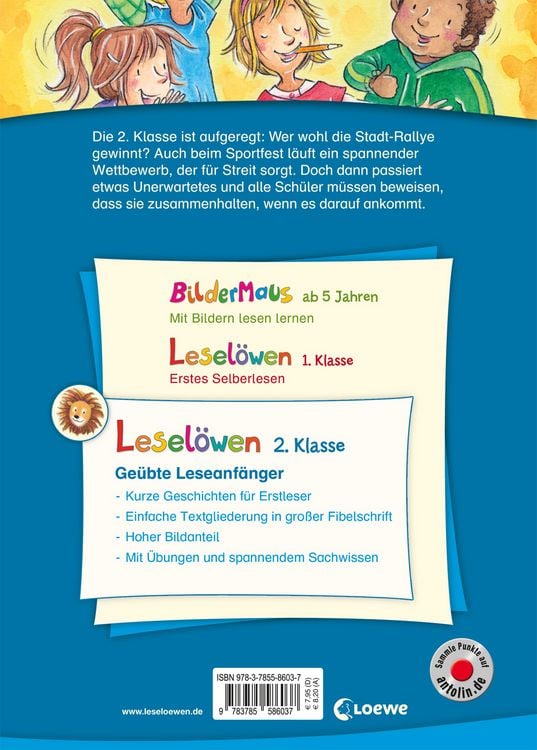 Produktbild: Lesel&ouml;wen 2. Klasse - Schulklassengeschichten