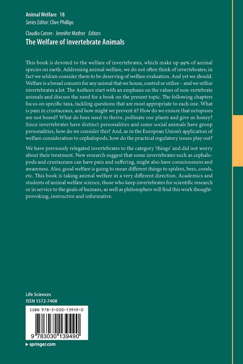 Produktbild: The Welfare of Invertebrate Animals