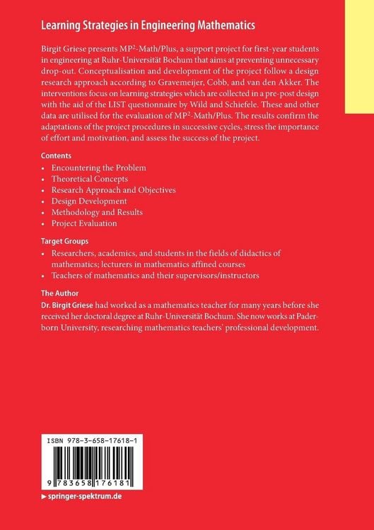 Produktbild: Learning Strategies in Engineering Mathematics