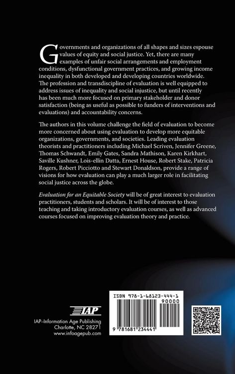 Produktbild: Evaluation for an Equitable Society