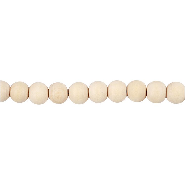 Produktbild: Creativ Company Holzperle, D 8 mm, Lochgr&ouml;&szlig;e 2 mm, 100 Stk
