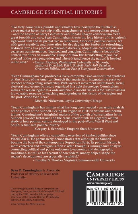 Produktbild: American Politics in the Postwar Sunbelt