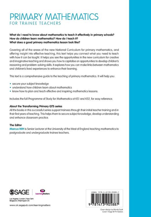 Produktbild: Primary Mathematics for Trainee Teachers