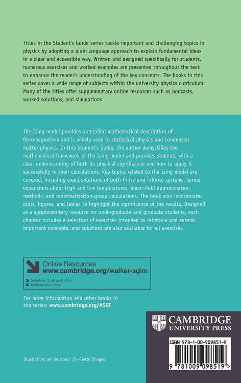 Produktbild: A Student's Guide to the Ising Model