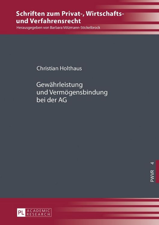 Produktbild: Gew&auml;hrleistung und Verm&ouml;gensbindung bei der AG