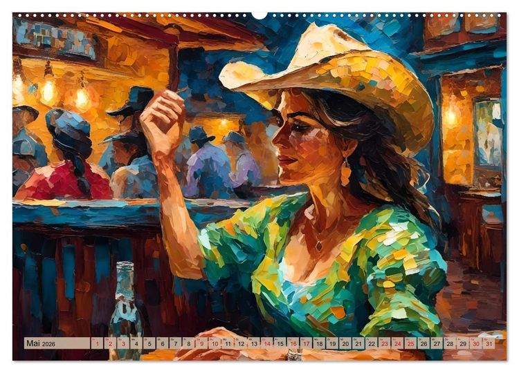 Produktbild: Wild West Moments (Wandkalender 2026 DIN A2 quer), CALVENDO Monatskalender