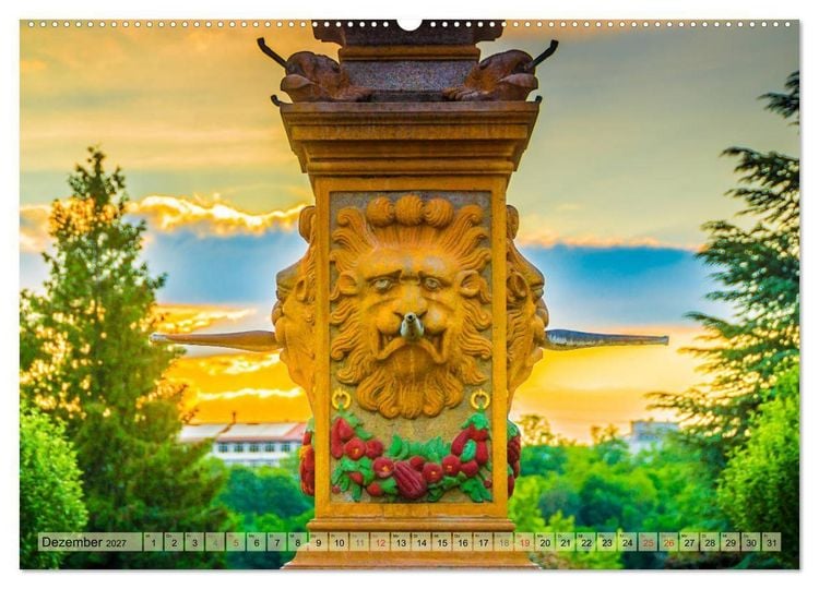 Produktbild: Leonberg - Altstadt in Abendstimmung (Wandkalender 2027 DIN A2 quer), CALVENDO Monatskalender