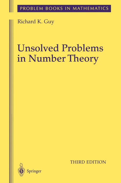 Produktbild: Unsolved Problems in Number Theory