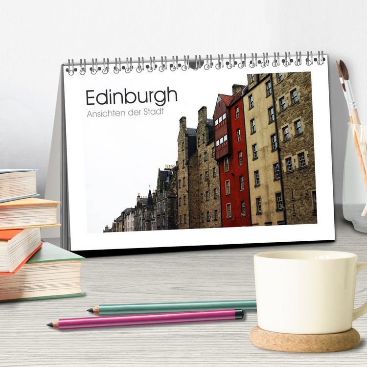 Produktbild: Edinburgh - Ansichten einer Stadt (Tischkalender 2026 DIN A5 quer), CALVENDO Monatskalender