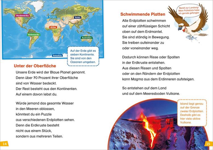 Produktbild: WAS IST WAS Erstes Lesen Doppelband 3.Vulkane/Regenwald