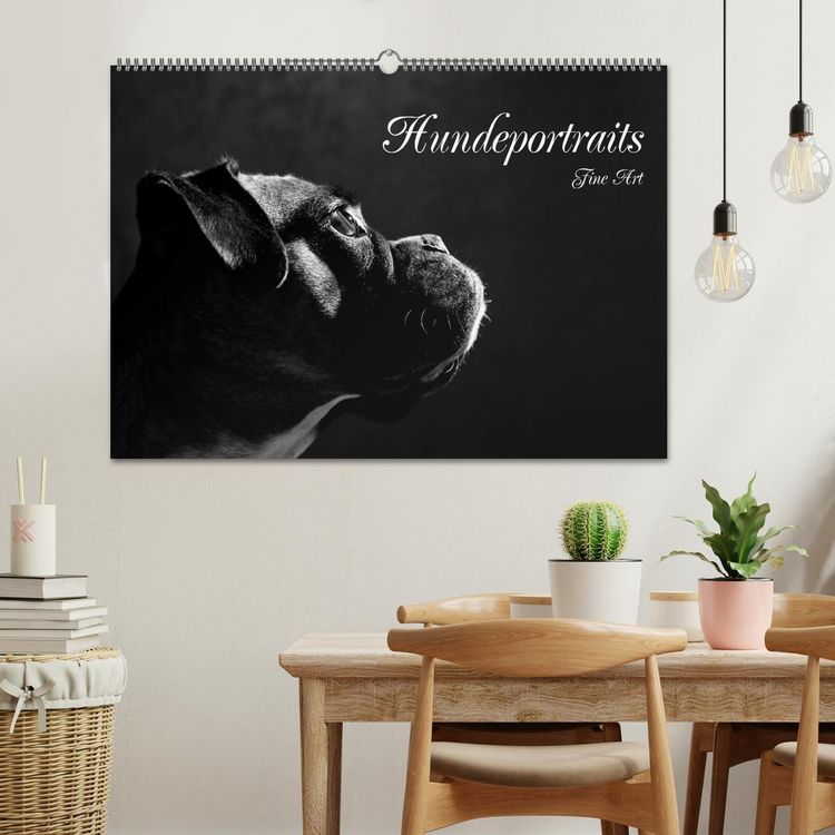 Produktbild: Hundeportraits Fine Art (Wandkalender 2026 DIN A2 quer), CALVENDO Monatskalender