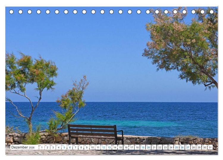 Produktbild: Mallorca - Azurblaues Mittelmeer zum Tr&auml;umen (Tischkalender 2026 DIN A5 quer), CALVENDO Monatskalender