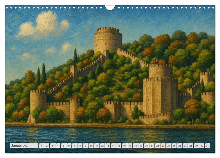 Produktbild: Sehenswertes in Istanbul - Die Sprache der Farben (Wandkalender 2027 DIN A3 quer), CALVENDO Monatskalender