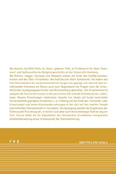 Produktbild: Haggai, Sacharja, Maleachi