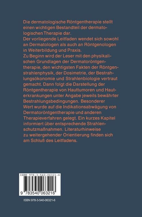 Produktbild: Dermatologische R&ouml;ntgentherapie