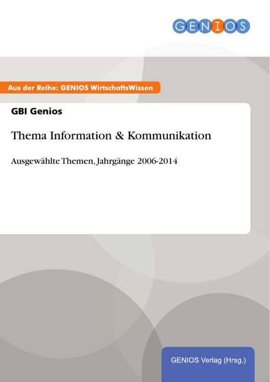 Produktbild: Thema Information & Kommunikation