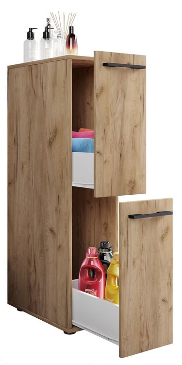 Produktbild: Holz Badm&ouml;bel Nischenschrank Schublade Sadilo L