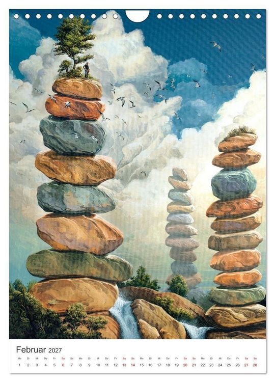 Produktbild: TraumLandschaften (Wandkalender 2027 DIN A4 hoch), CALVENDO Monatskalender