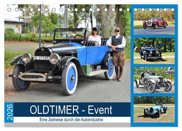 Produktbild: OLDTIMER-Event (Tischkalender 2026 DIN A5 quer), CALVENDO Monatskalender