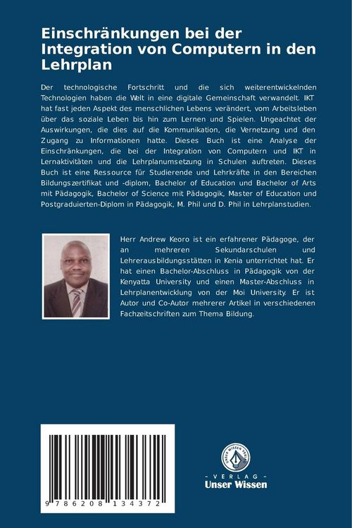 Produktbild: Einschr&auml;nkungen bei der Integration von Computern in den Lehrplan