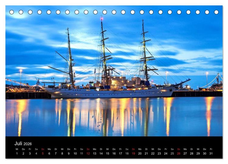 Produktbild: Malerische Kieler F&ouml;rde (Tischkalender 2026 DIN A5 quer), CALVENDO Monatskalender