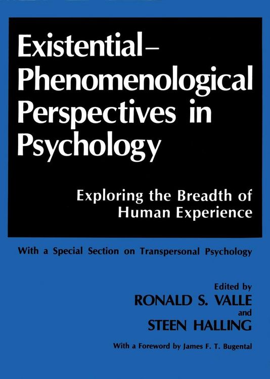Produktbild: Existential-Phenomenological Perspectives in Psychology