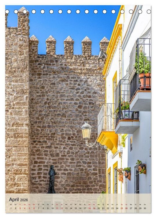 Produktbild: Rota &ndash; Andalusiens Schatz am Atlantik (Tischkalender 2026 DIN A5 hoch), CALVENDO Monatskalender