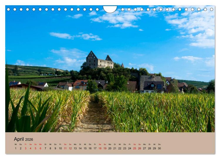 Produktbild: Kaiserstuhlblicke (Wandkalender 2026 DIN A4 quer), CALVENDO Monatskalender