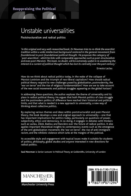 Produktbild: Unstable universalities