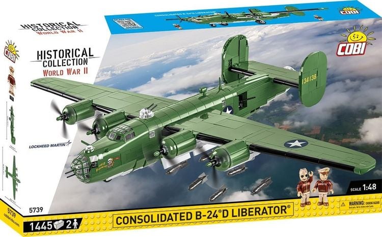 Produktbild: COBI Historical Collection 5739 - Consolidated B-24 Liberator, Bomber, Flugzeug, Klemmbausteine, Bausatz