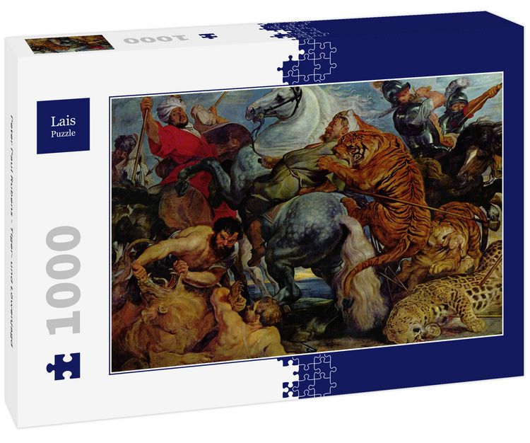 Produktbild: Lais Puzzle Peter Paul Rubens - Tiger- und L&ouml;wenjagd 1000 Teile