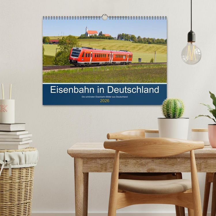 Produktbild: Eisenbahn in Deutschland (Wandkalender 2026 DIN A3 quer), CALVENDO Monatskalender