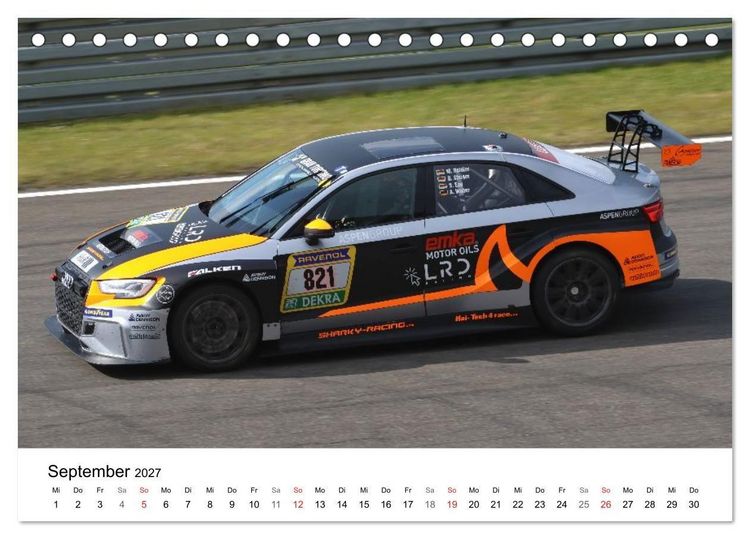 Produktbild: Die Vier Ringe im Motorsport (Tischkalender 2027 DIN A5 quer), CALVENDO Monatskalender