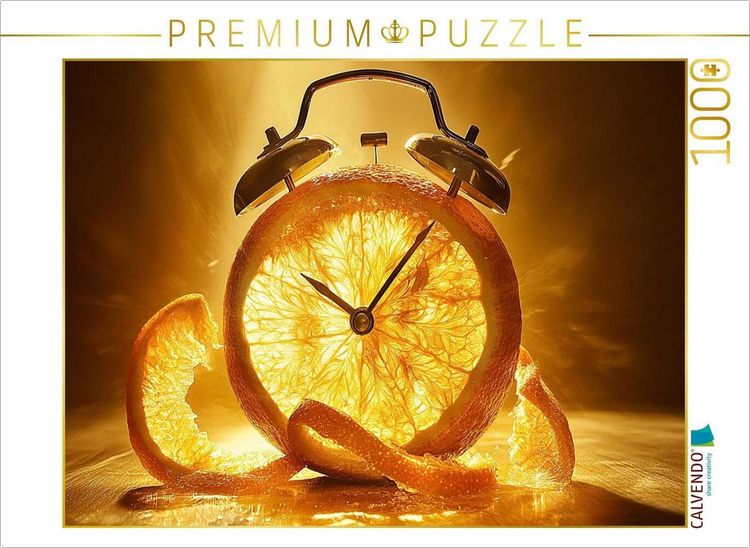 Produktbild: CALVENDO Puzzle Leuchtende Orange | 1000 Teile Lege-Gr&ouml;&szlig;e 64x48cm Foto-Puzzle f&uuml;r gl&uuml;ckliche Stunden