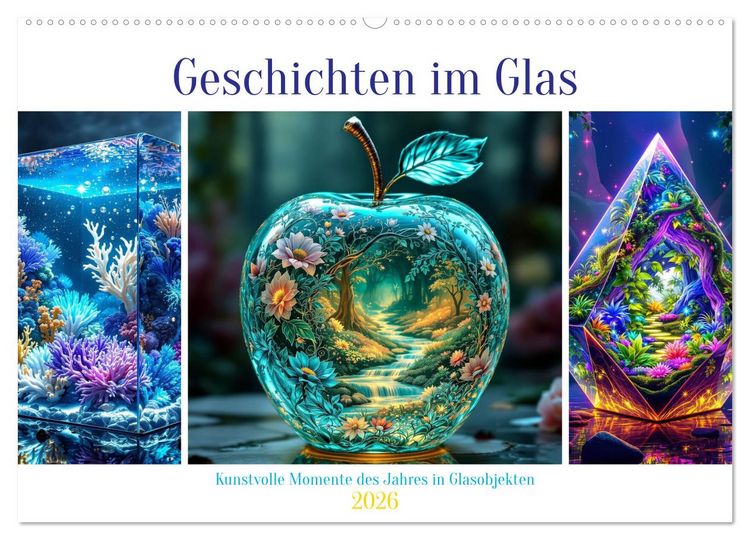Produktbild: Geschichten im Glas (Wandkalender 2026 DIN A2 quer), CALVENDO Monatskalender